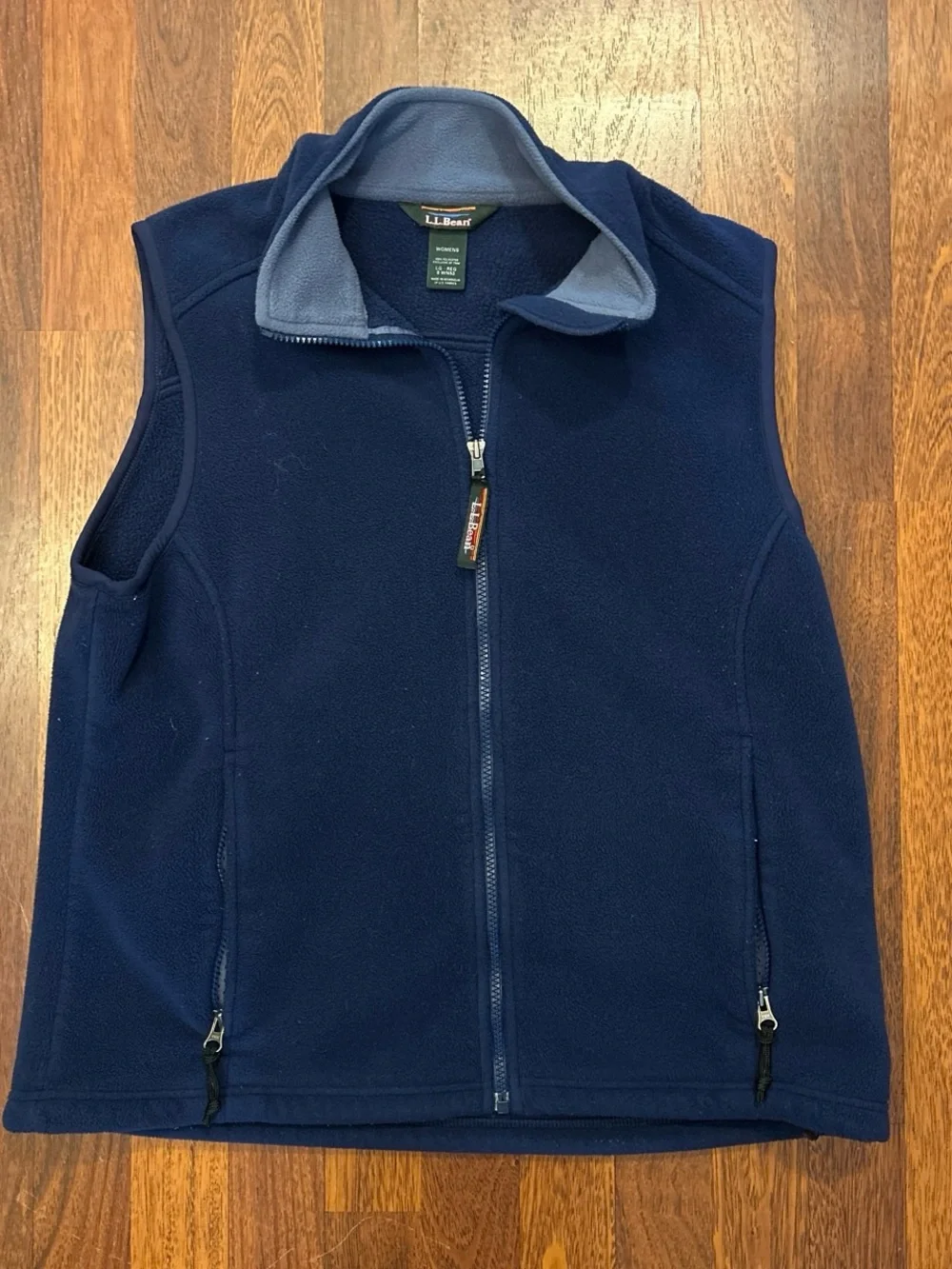 L.L. Bean Fleece Vest Navy Blue Women’s Size Large